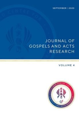 Cover for Craig S Keener · Journal of Gospels and Acts Research. Volume 4 (Paperback Book) (2020)