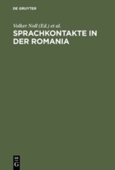Cover for Sprachkontakte in der Romania (Book) (2004)