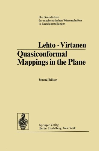 Cover for Olli Lehto · Quasiconformal Mappings in the Plane - Grundlehren der mathematischen Wissenschaften (Taschenbuch) [Softcover reprint of the original 1st ed. 1973 edition] (2011)