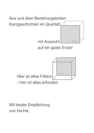Cover for Ha. Ha. · Kurzgeschichten im Quartett (Paperback Book) (2019)