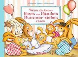 Cover for Sabine Praml · Wenn die kleinen Hasen um Häschen Nummer sieben rasen (Buch) (2023)