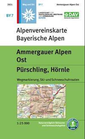 Cover for Deutscher Alpenverein · Ammergauer Alpen Ost, Pürschling, Hörnle (Map) (2022)