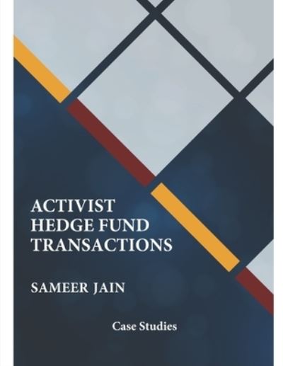 Cover for Sameer Jain · Activist Hedge Fund Transactions (Paperback Book) (2021)