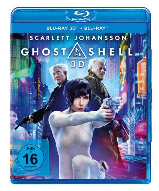 Cover for Scarlett Johansson,pilou Asbæk,takeshi Kitano · Ghost in the Shell 3D (Blu-ray 3D + Blu-ray) (Blu-ray) (2017)