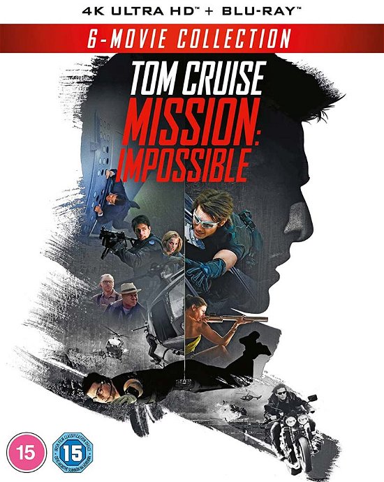 Cover for Mission: Impossible 6-movie Collection · Mission Impossible 6 Film Collection (4K UHD Blu-ray) (2023)