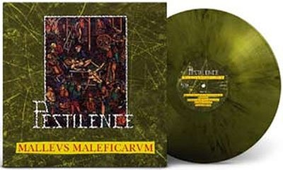 Cover for Pestilence · Malleus Malleficarum (Green Marbled Vinyl) (LP) [Coloured edition] (2023)
