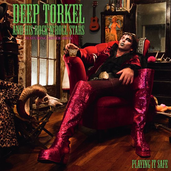 Cover for Deep Torkel &amp; His Rock ´n´ Roll Stars · Playing It Safe (Purple Vinyl) (LP) [Bonus CD edition] (2022)