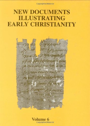 Cover for Llewelyn · New Documents Illustrating Early Christianity: A Review of the Greek Inscriptions and Papyri Published in 1980-81 (Paperback Bog) [Volume 6 edition] (1997)