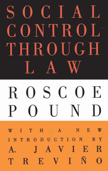 Cover for Roscoe Pound · Social Control Through Law (Pocketbok) (1996)