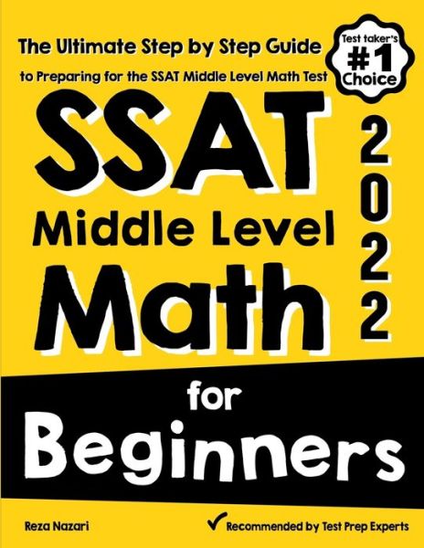 Cover for Reza Nazari · SSAT Middle Level Math for Beginners (Paperback Book) (2022)