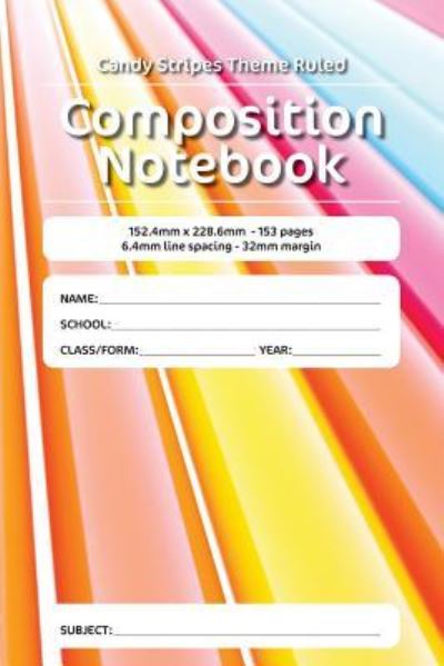 Cover for Luap Nottocs · Candy Stripes Theme Ruled Composition Notebook (Paperback Book) (2018)