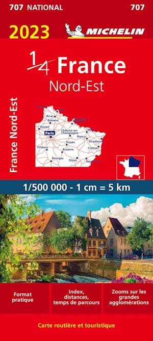Cover for Michelin · Northeastern France 2023 - Michelin National Map 707 (Map) (2023)