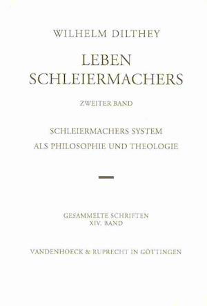 Cover for Wilhelm Dilthey · Leben Schleiermachers (Bok) (1985)