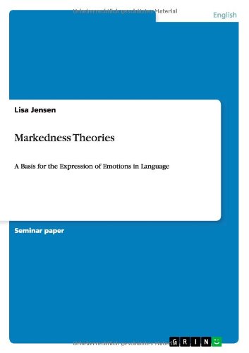 Cover for Jensen · Markedness Theories (Book) (2011)