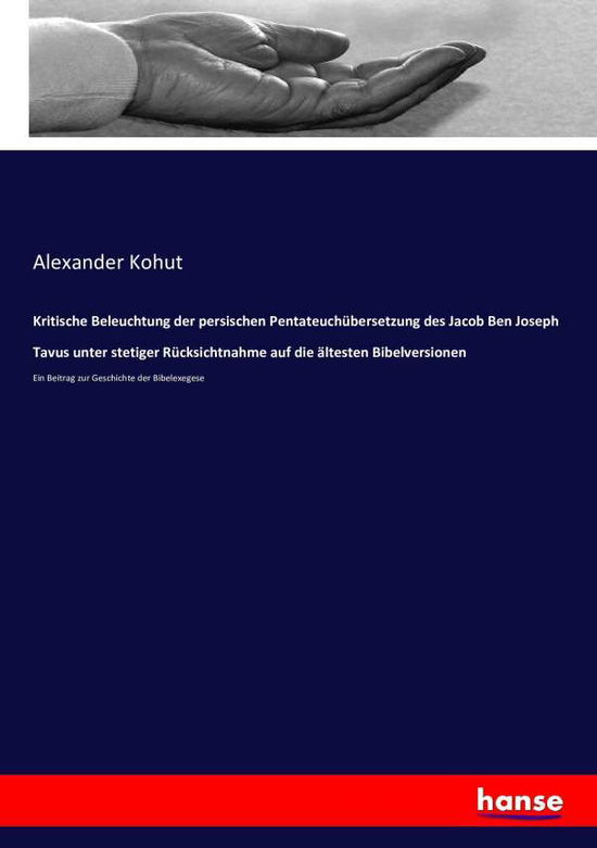 Cover for Kohut · Kritische Beleuchtung der persisc (Bok) (2016)