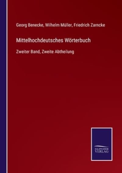 Cover for Georg Benecke · Mittelhochdeutsches Wörterbuch (Pocketbok) (2021)