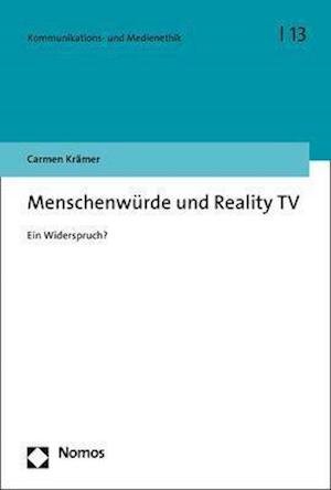 Cover for Krämer · Menschenwürde und Reality TV (Book) (2020)