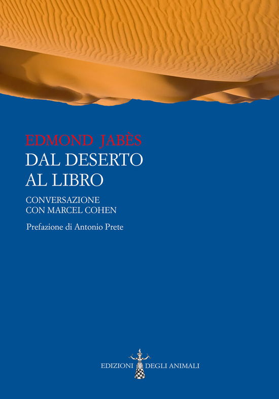 Cover for Edmond Jabes · Dal Deserto Al Libro. Conversazione Con Marcel Cohen (Book)