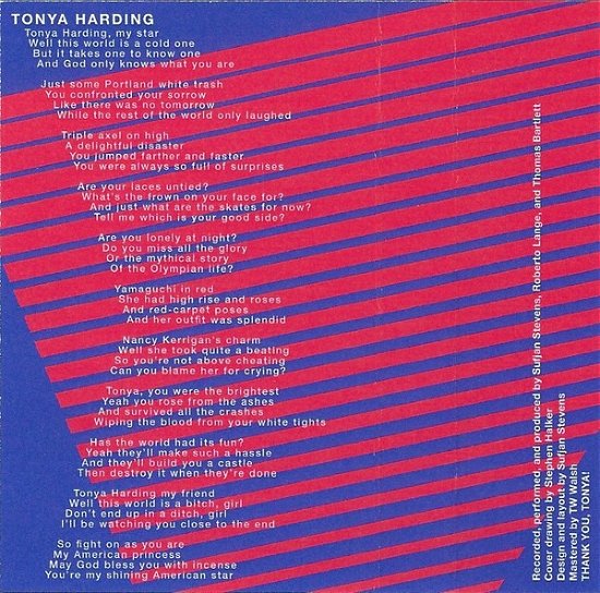 Tonya Harding (Mc) - Sufjan Stevens - Music - ASTHMATIC KITTY - 0656605613161 - 