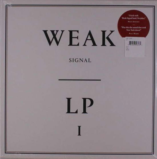 Cover for Weak Signal · Lp1 (LP) (2019)