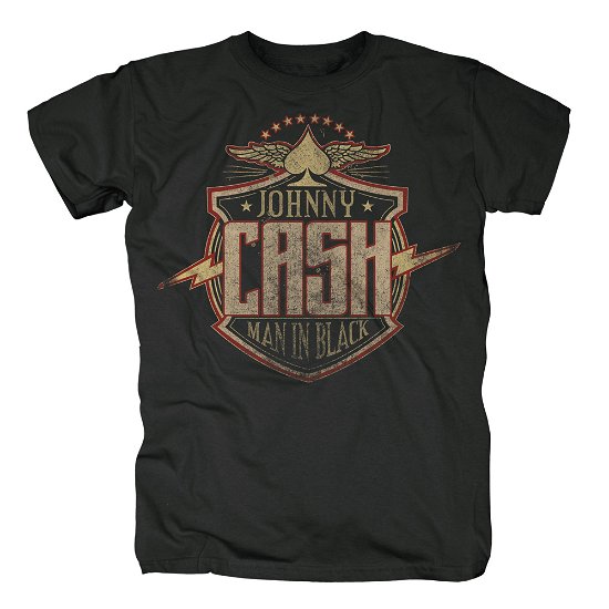 Cover for Johnny Cash · Cash Bolt Black (T-shirt) [size XXL] (2014)