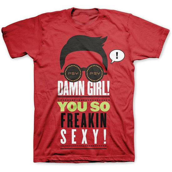 Cover for Psy · PSY Unisex T-Shirt: Sexy (T-shirt) [size S] [Red - Unisex edition]