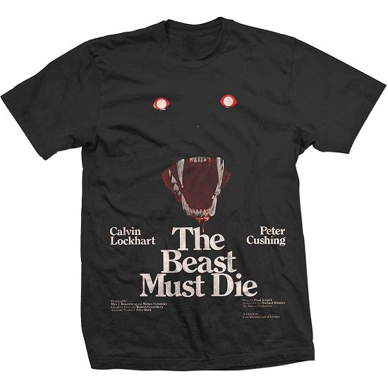 Cover for StudioCanal · Studiocanal: The Beast Must Die (T-Shirt Unisex Tg. S) (T-shirt) [size S] [Black - Unisex edition]