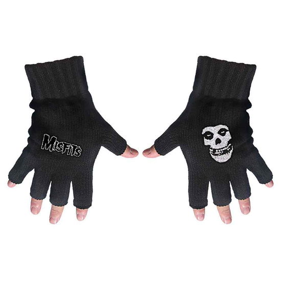 Cover for Misfits · Misfits Unisex Fingerless Gloves: Logo &amp; Fiend (CLOTHES) [Black - Unisex edition]