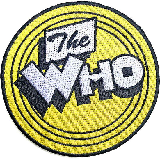 The Who Standard Woven Patch: Yellow Circle - The Who - Merchandise -  - 5056368634161 - 