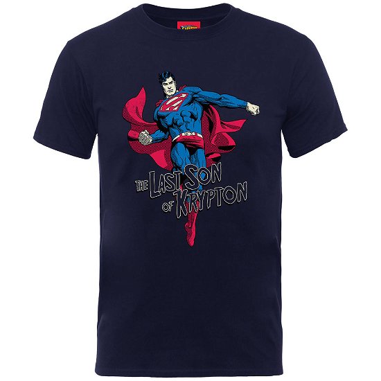 Dc Comics: Superman Son Of Krypton Blue (T-Shirt Bambino 5/6 Anni) - DC Comics - Andet - Brands In Ltd - 5057245253161 - 