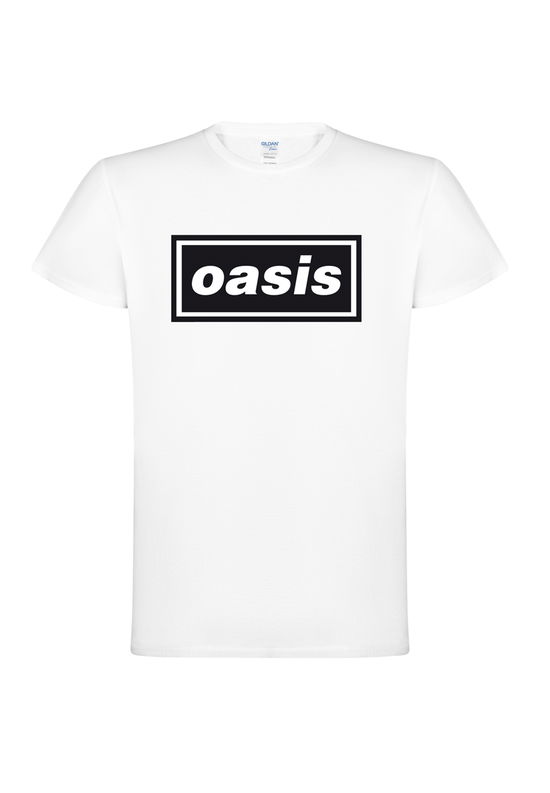 Cover for Oasis · Decca Logo (White) (T-shirt) [size M] (2025)