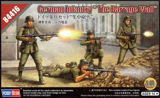 Cover for Hobby Boss · 1/35 German Infantery The Barrage Wall (Legetøj)