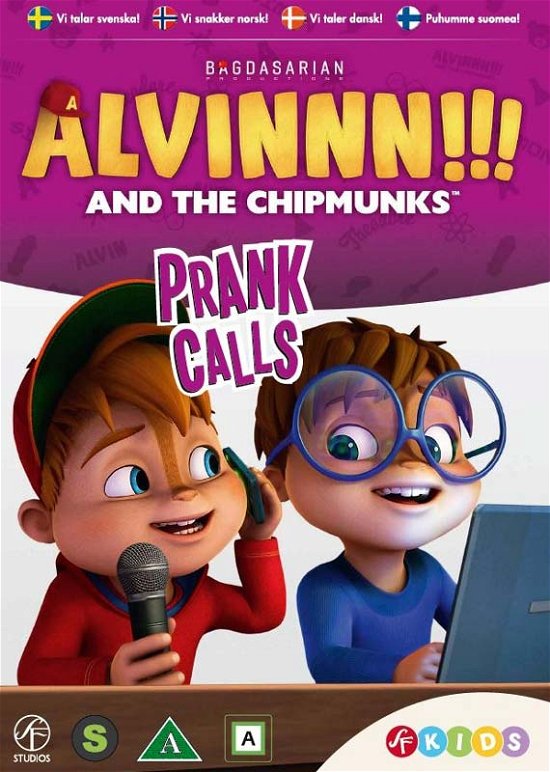 Cover for Alvin &amp; De Frække Jordegern · Alvinnn!!! &amp; the Chipmunks - Prank Calls (DVD) (2017)