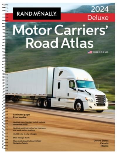 Rand Mcnally 2024 Deluxe Motor Carriers' Road Atlas - Rand McNally - Kirjat - Rand McNally Canada - 9780528027161 - maanantai 3. heinäkuuta 2023
