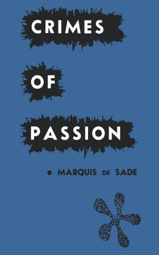 Cover for Marquis De Sade · Crimes of Passion (Pocketbok) (1965)