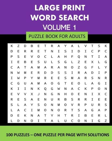 Cover for Lpb Publishing · Large Print Word Search Puzzle Book For Adults Volume 1 (Pocketbok) (2024)
