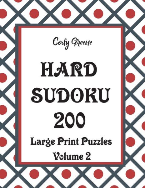 Cover for Cody Greene · Hard Sudoku (Paperback Book) (2019)