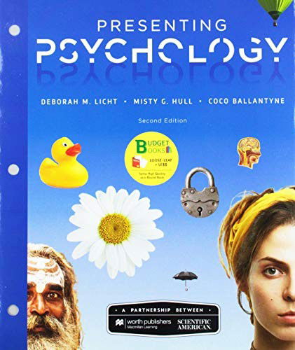 Loose-Leaf Version for Scientific American : Presenting Psychology & Achieve Read & Practice for Scientific American Presenting Psychology - Deborah Licht - Libros - Worth Publishers - 9781319251161 - 15 de abril de 2019