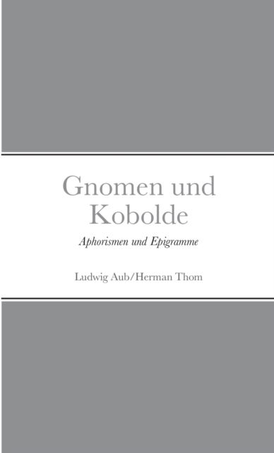 Cover for Ludwig Aub · Gnomen und Kobolde (Paperback Bog) (2022)