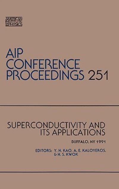 Cover for Kao · Superconductivity and Its Applications (Hardcover Book) (1998)