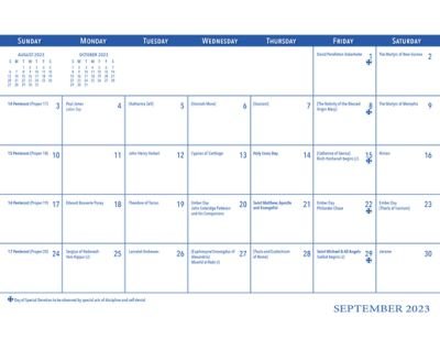 Church Publishing · 2024 Parish Wall Calendar (Kalender) (2023)