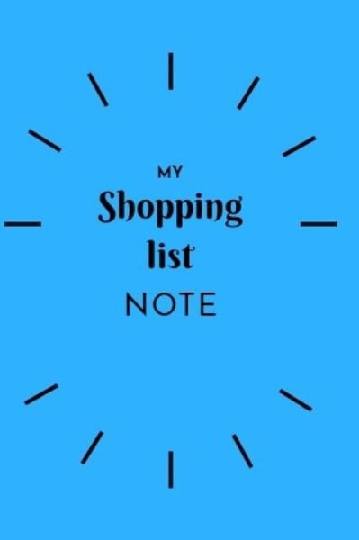 Cover for Dream E?dition · My Shopping List Note (Pocketbok) (2019)