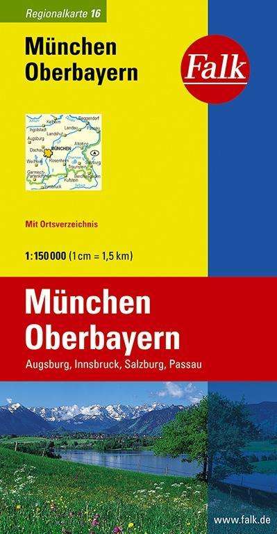 Cover for Mair-Dumont · Falk Regionalkarten Deutschland Blad 16: München, Oberbayern (Book) (2013)