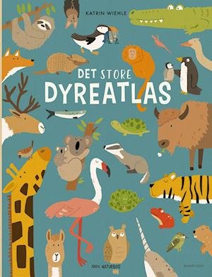 Cover for Katrin Wiehle · Det store dyreatlas (Cardboard Book) [1st edition] (2024)