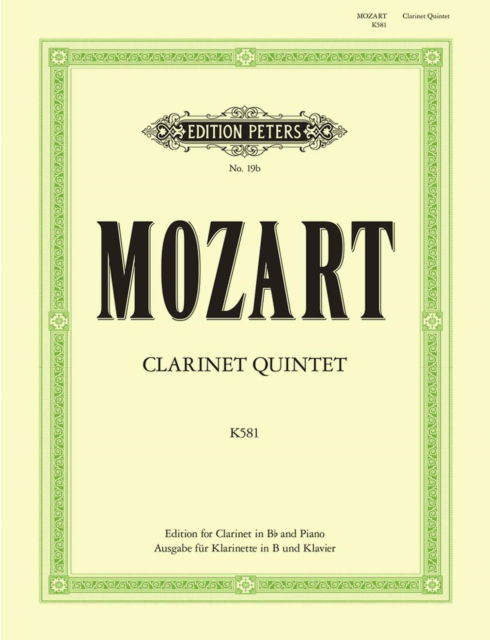 Cover for Wolfgang Amadeus Mozart · Clarinet Quintet (Sheet music) (2001)