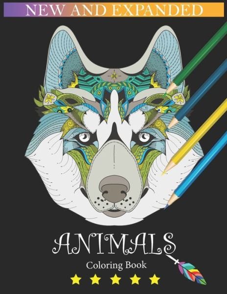Cover for Von Deep · Animals Coloring Book: An Adult Coloring Book with Lions, Elephants, Owls, Horses, Dogs, Cats, and Many More! (Pocketbok) (2021)