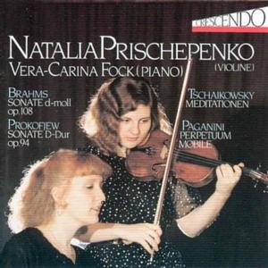 Violin Sonata / Meditation - Brahms / Prischepenko,natalia - Musiikki - THOR - 4003913122162 - perjantai 1. heinäkuuta 1994