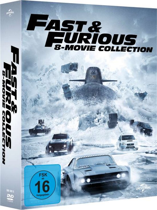 Fast & Furious 1-8-8-movie Collection - Vin Diesel,paul Walker,dwayne Johnson - Film - UNIVERSAL PICTURES - 5053083126162 - 24. august 2017