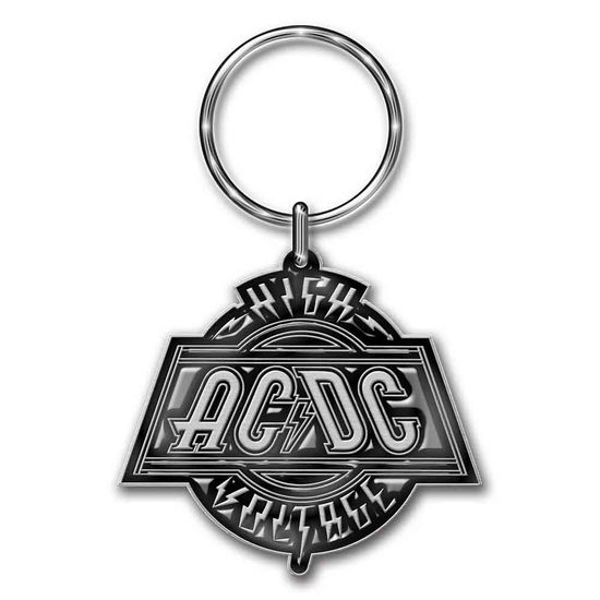 AC/DC Keychain: High Voltage (Die-Cast Relief) - AC/DC - Fanituote - PHM - 5055339762162 - maanantai 28. lokakuuta 2019