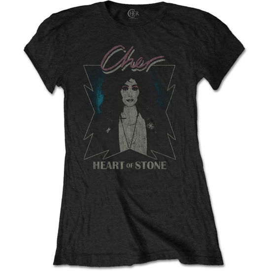 Cher Ladies T-Shirt: Heart of Stone (XXXX-Large) - Cher - Mercancía -  - 5056561041162 - 